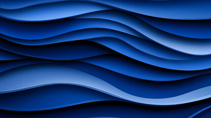 Abstract Blue Wave Background Illustration