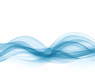 Obraz premium Abstract Blue Wave Background Illustration