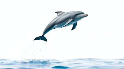 Fototapeta premium Dolphin Leaping from Ocean