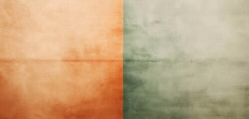 Subtle grainy texture on a gradient from orange to sage