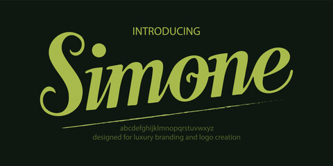 Minimal modern sans serif font 