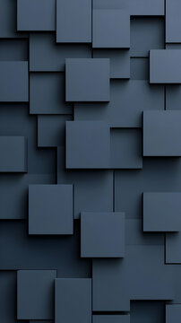 Dark Blue 3D Abstract Background