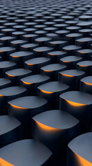 Dark Gray 3D Abstract Background