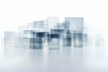 Abstract 3D Background:  Geometric Shapes