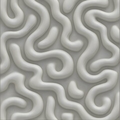 Fototapeta premium Abstract 3D White Swirls Background
