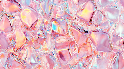 3D abstract geometry architecture gem stone fabric flow texture crystal rock metal shimmering glittering glass reflective fashion modern urban pattern template future neon cyber pink background