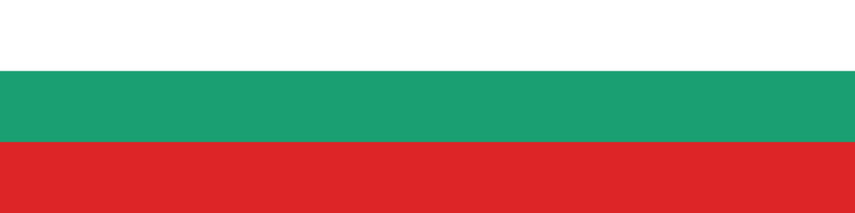 Obraz premium Bulgaria flag long banner digital vector illustration