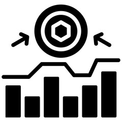 Yield Aggregator Solid Black Icon