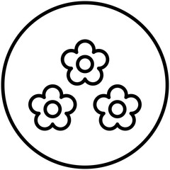 flower icon design