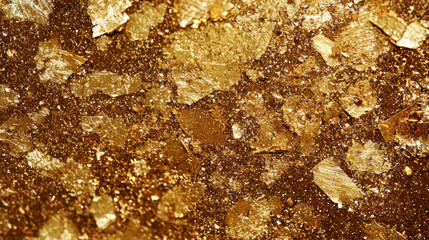 3D abstract mineral texture curved rock layered stone shimmering glittering metal glass reflective silver golden metallic vintage fantasy poster background with copy space