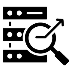 Data Analytics Solid Black Icon