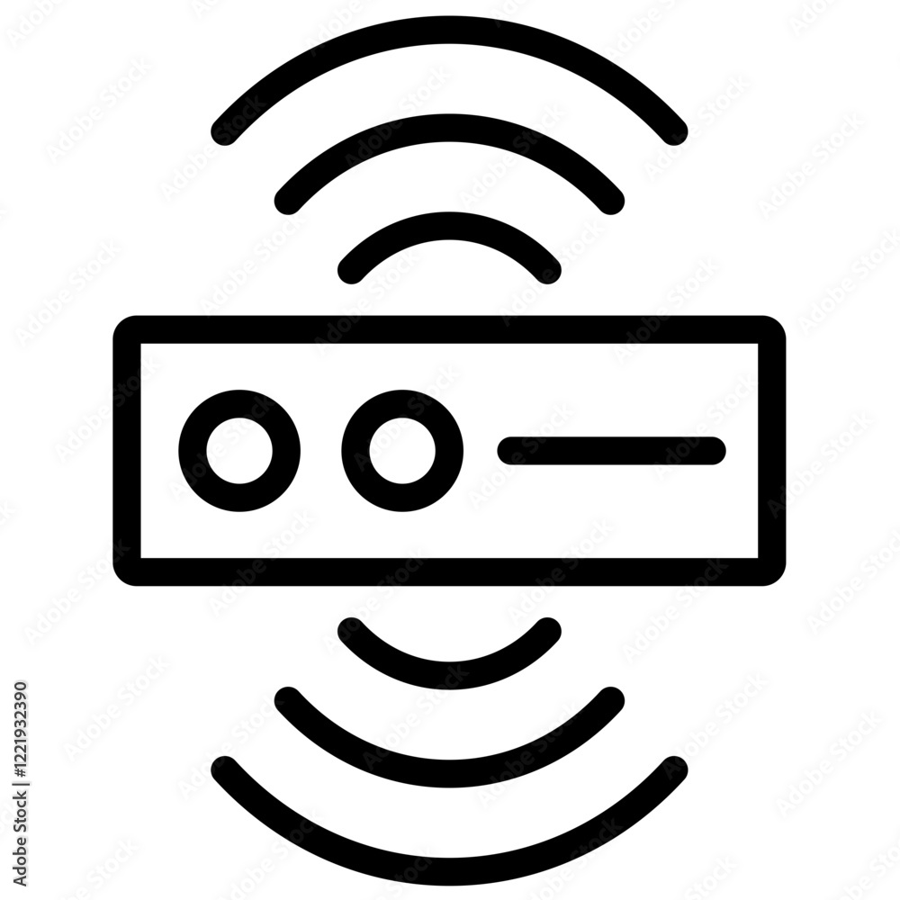 Poster Sensor Data Outline Icon