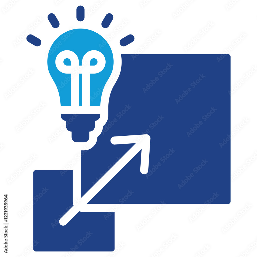 Poster Scalability Strategy Dual Tone Icon