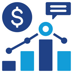 Market Analysis Dual Tone Icon