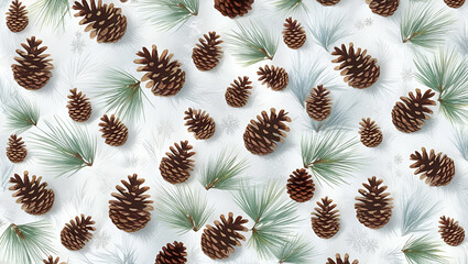Obraz premium seamless pattern with cones