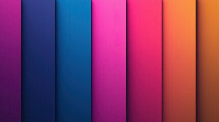Vibrant pastel colored vertical panels in shades of blue, pink, and orange create visually striking background. This colorful arrangement evokes sense of creativity and joy