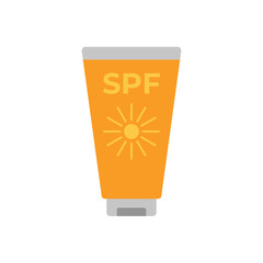 sunblock cream icon vector design creative idea