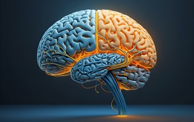 Brain image, human body, health background image, texture, banner