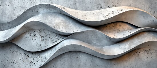 Abstract and minimalist architectural backdrop with flowing organic curved lines and geometric patterns creating a modern futuristic and visually captivating design  The smooth elegant