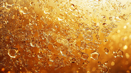 Obraz premium 3D abstract mineral texture curved rock stone crystal shimmering glittering metal glass reflective golden white gem jewel coal fashion poster background with copy space