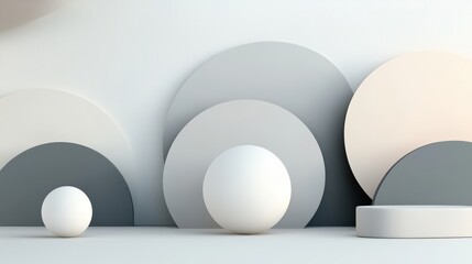 A flat background with light gray and white overlapping geometric shapes, clean and professional