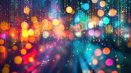 a futuristic background with neon light effects in bright colors, perfect for tech or nightlife themes.
