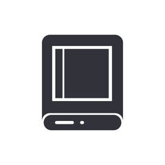 Data storage solid icons, minimalist vector illustration ,simple transparent graphic element .Isolated on white background