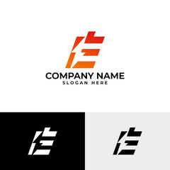 A dynamic logo featuring the letter 