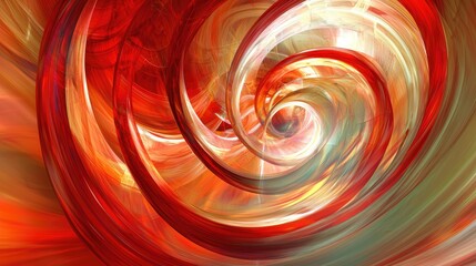 A swirling spiral of light and color that conveys a sense of motion and the dynamic nature of technology.