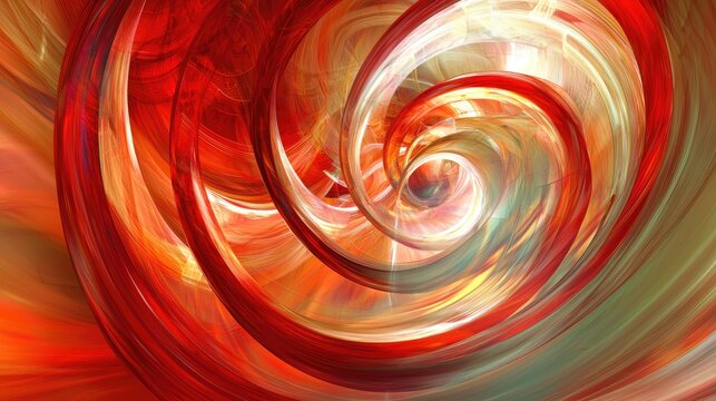 A swirling spiral of light and color that conveys a sense of motion and the dynamic nature of technology.