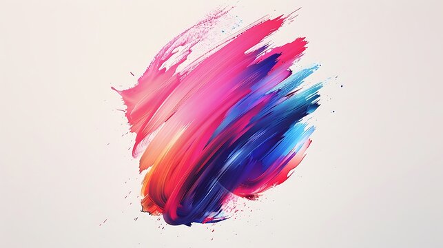 A high-contrast Picsart background with bold brush strokes and vibrant splashes of color on a plain white base, 8k UHD, suitable for high-quality printing or digital display. 