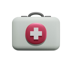 3d icon health medical box container first aird kit