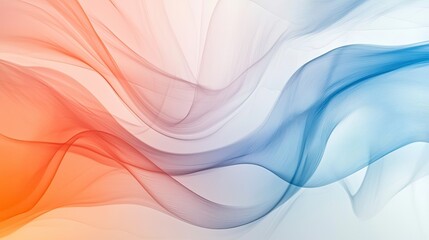 Fototapeta premium An abstract depiction of fluid shapes and colors merging together, symbolizing the flow of information in technology.