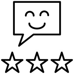 Satisfaction Outline Icon