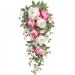 Elegant Floral Arrangement with Peonies and Greenery for Home Decor and Seasonal Design Inspiration