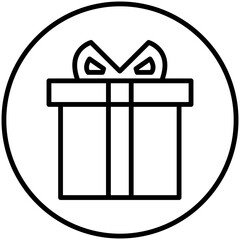 icon design with gift box theme