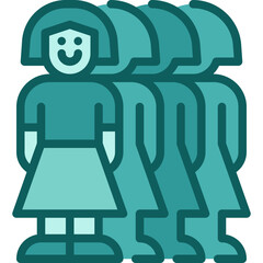 females two tone icon