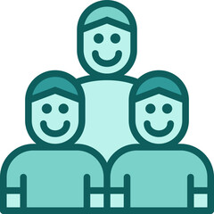 men team two tone icon