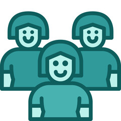 women group two tone icon