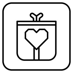 icon design with gift box theme