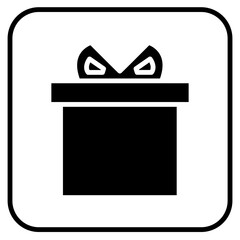 icon design with gift box theme