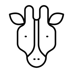 giraffe outline icon