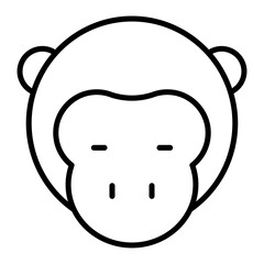 Monkey outline icon
