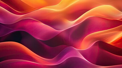 Obraz premium Create an abstract background with layered wave patterns, using gradients to suggest depth and movement.