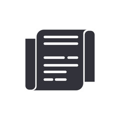 Fototapeta premium Document solid icons, minimalist vector illustration ,simple transparent graphic element .Isolated on white background