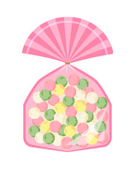 ひなあられのイラスト