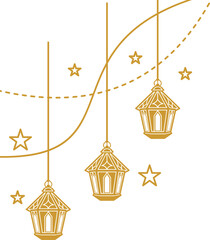 Ramadhan Hanging Lantern Decoration