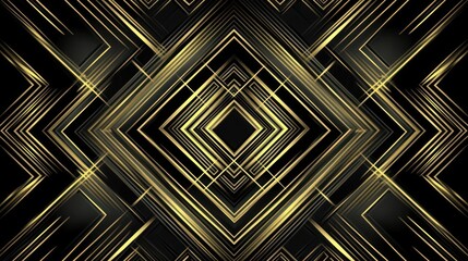 Black and gold diamond pattern with angled lines for backgrounds, or designs