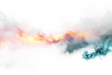Fototapeta premium Dynamic colorful swirls artistic digital design for a creative environment