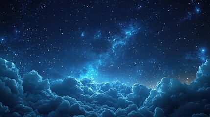 night sky with star light